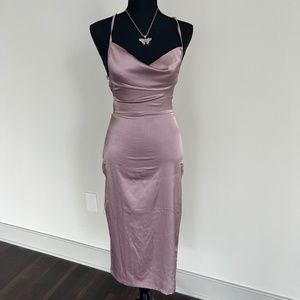 Satin Semi Formal Dress